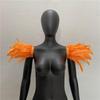 Gothic Halloween Masquerade Feather Shawl Costume Accessory