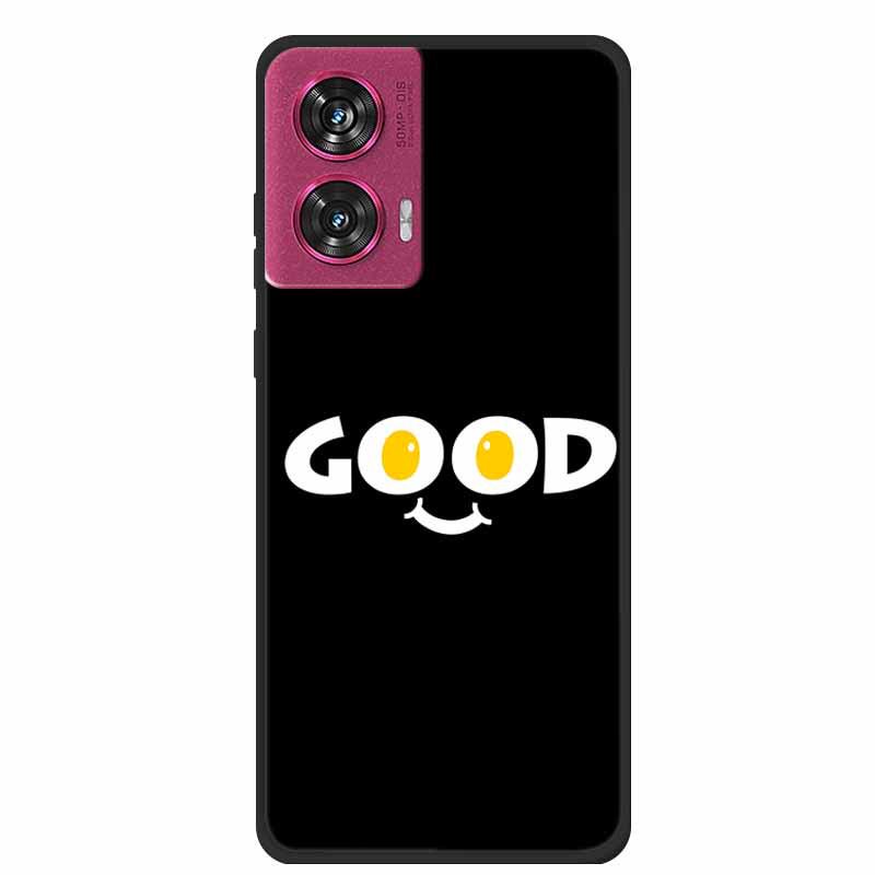 MOTO EDGE 50 Fusion Simple Letter TPU Soft Case: Personalized Color Design
