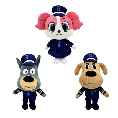 Neuer Sheriff Labrador Hund Plüschtier Sicherheits Sergeant Labrador Wolfshund Cartoon Puppe Jungen Mädchen Weiche Kuscheltiere Kinder Geschenk