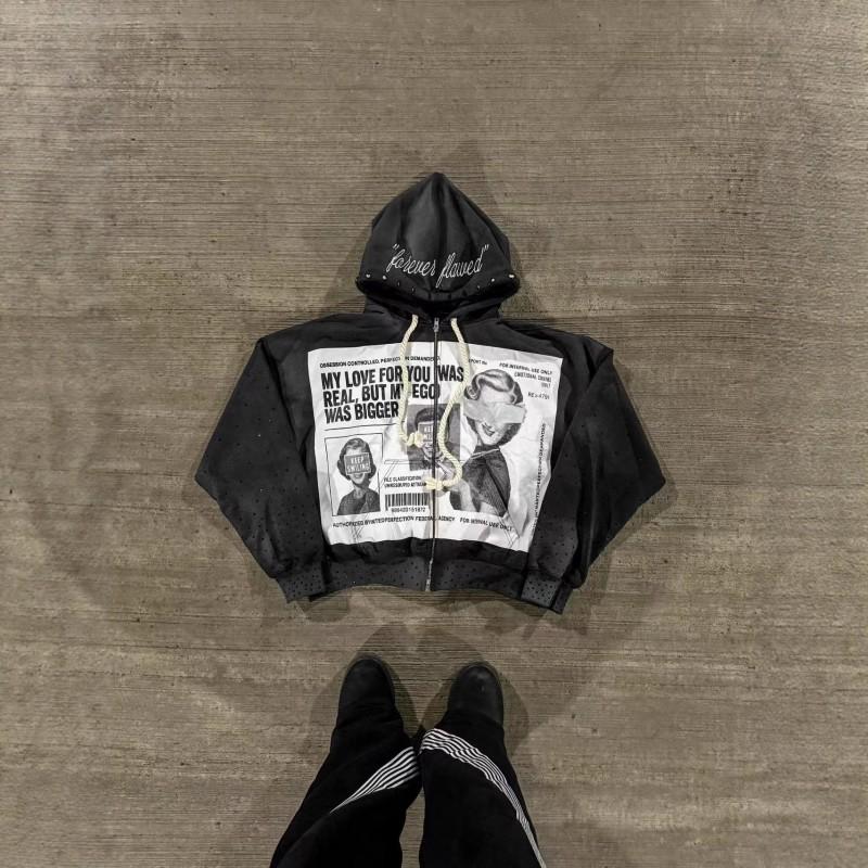 Y2K Streetwear Hoodie Graphic Print Casual Sweatshirt Teens