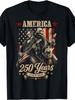 Guitar 1776 2026 Patriotic Tee Vintage Playing Guitar 250 Years America T-Shirt