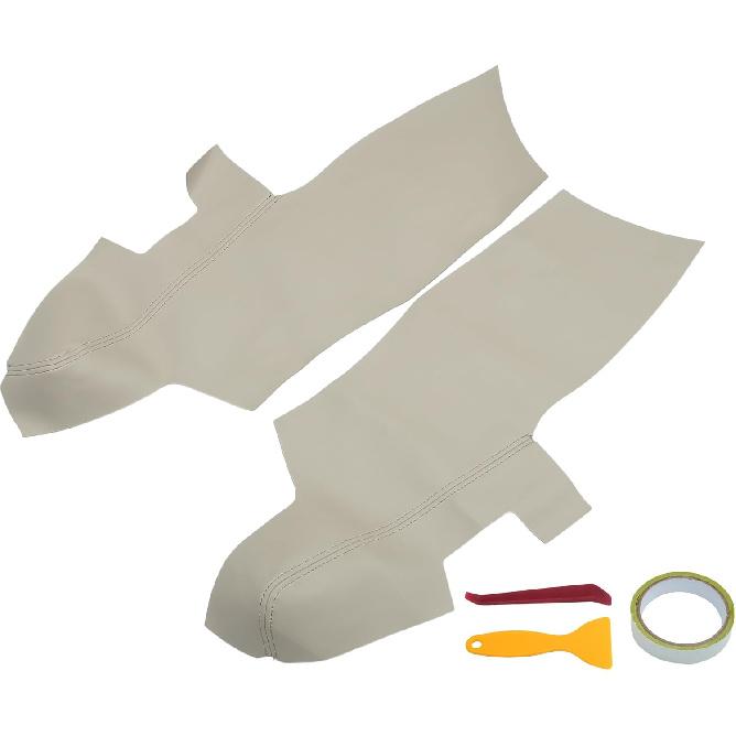 Car Front Door Panel Armrest Cover Interior Door Trims for Hyundai Santa Fe 2006-2012 Gray 1 Pair