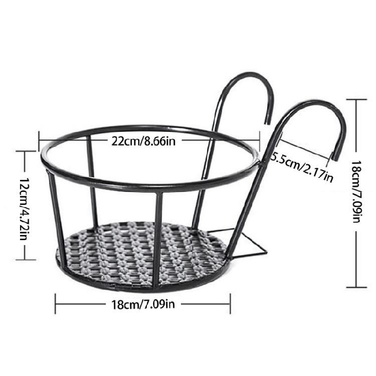 Wall Planter Shelf Rustproof Iron Storage Rack Space Saving Vertical Garden Organizer For Multiple Flower Pots