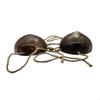 Hawaiian Coconuts Bra Natural Bra Novelty Coconuts Shell Bra with Cord for Theme Party Beach Wedding Beach Music Festival