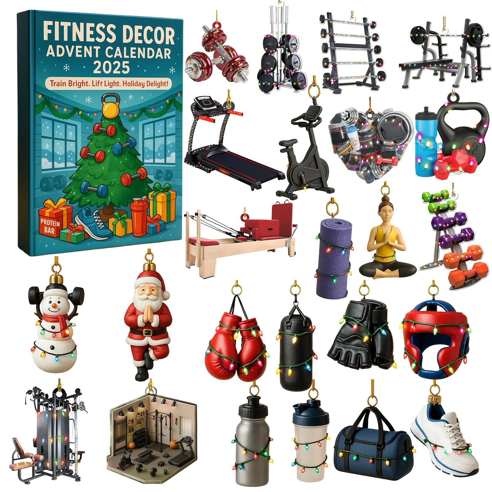 

2D Plane+airplane Box +24PC+ Fitness Decoration Advent Christmas Countdown Box Calendar One Size