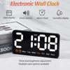 12/24H Format LED Digital Clock Dual Alarms Table Alarm Clock Electronic Wall Clock  Living Room