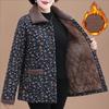 Women Winter Plush Thick Warm Padded Top Middle Aged Mother Casual Parkas Elderly Grandma Jacket