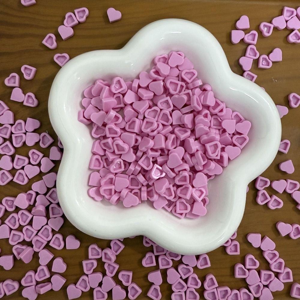 100g Crunchy Heart Brick Particles Slime Fillers Stuffing Building Blocks Kids Adult