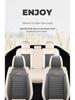 Universal All-Season Cartoon Linen Car Seat Cover - Full Wrap, Winter Special