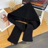 Winter Hat Scarf Integrated Two-piece Set Solid Color Warm Dual-purpose Knitted Hat Cape Versatile Fashion Hooded Shawl