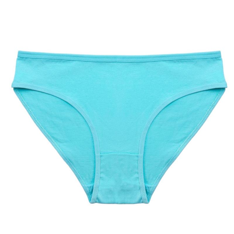 Underpants for Women Low Waisted Briefs with Black Fungus Edges Cute Simple Cotton Breathable Triangle Underwear Panties