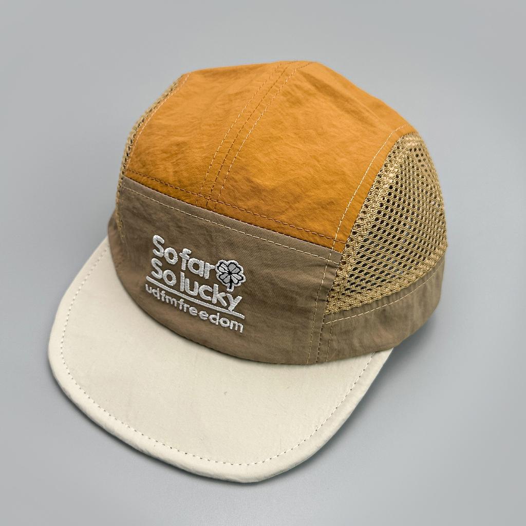 Thin Embroidered Letters Mesh Quick-Drying Color Matching Travel Baseball Hat Men'S And Women'S Sunshade Versatile Cap