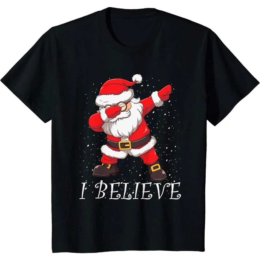 I Believe Dabbing Santa Claus Christmas T-Shirt