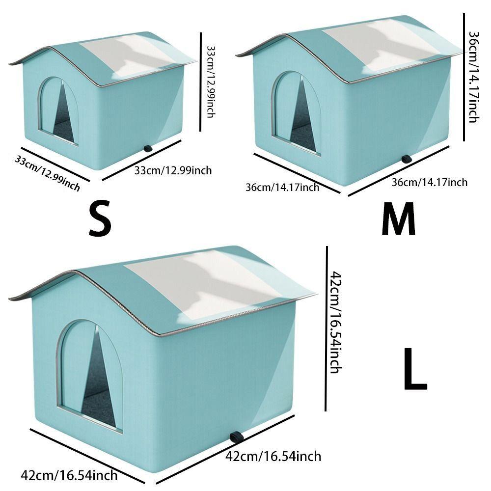Foldable Cooling Dog Cave Waterproof Outdoor Pet Tent Portable Insulated Cat House Camping
