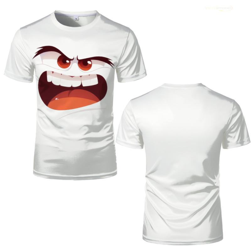 

Футболка с 3D-принтом «Выразительное лицо персонажа» — мужская футболка с необычным забавным дизайном из комфортного кроя из полиэстера белого цвета S-XXXL 6XL