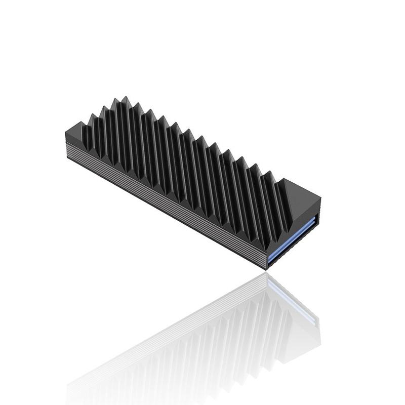M.2 SSD Heatsink Cooling Hard Drive 2280 NVME NGFF SSD Cooling Aluminum Cooler Radiator W Thermal Silicone Pad For Motherboard