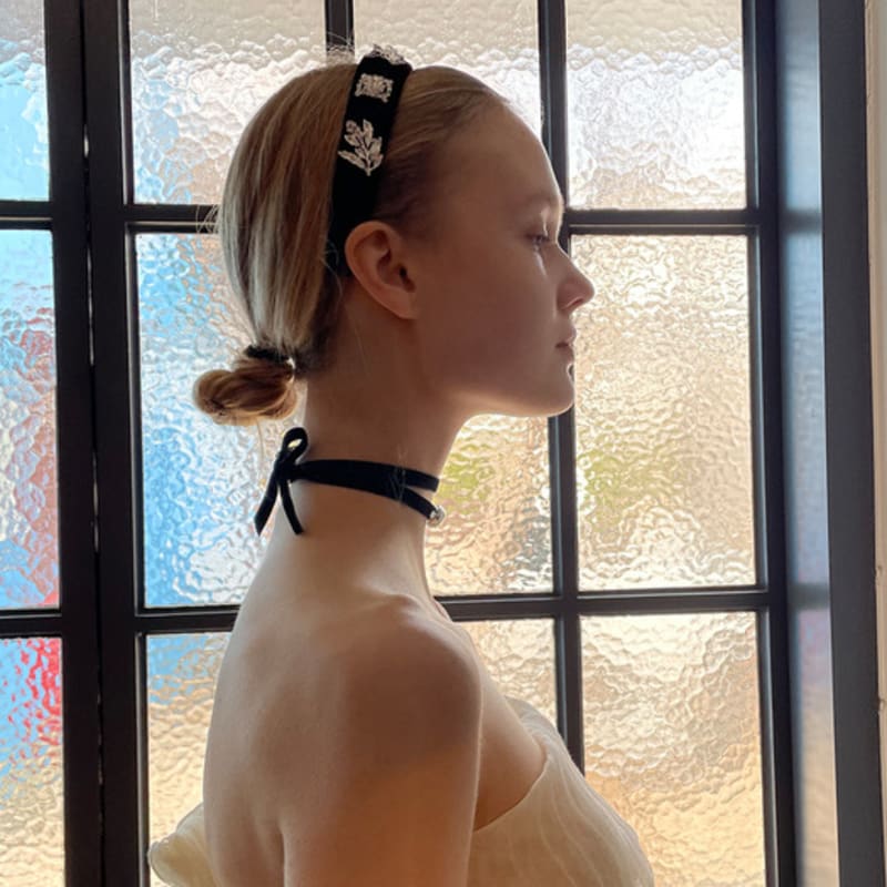 SCHO JEWELRY Lana Royal Black Hairband