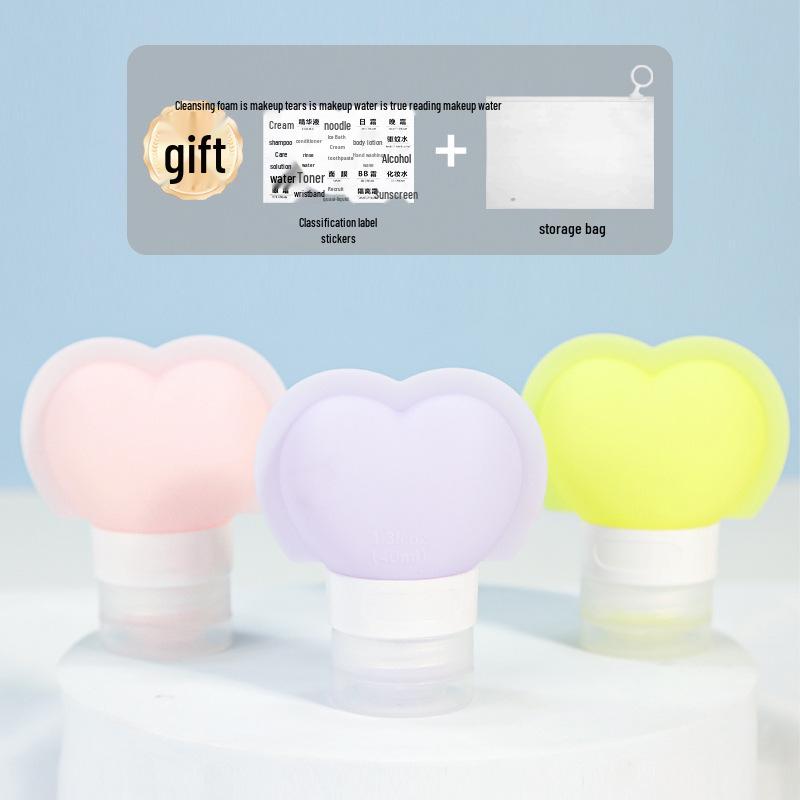 Neue grenzüberschreitende Silikon-Reiseflaschen zum Nachfüllen für Duschgel und Shampoo