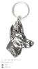 Pharaoh Hound, Kelb tal-Fenek - Silver-plated Dog Pendant, Handbag Decoration, Backpack Pendant by Art-Dog Brand