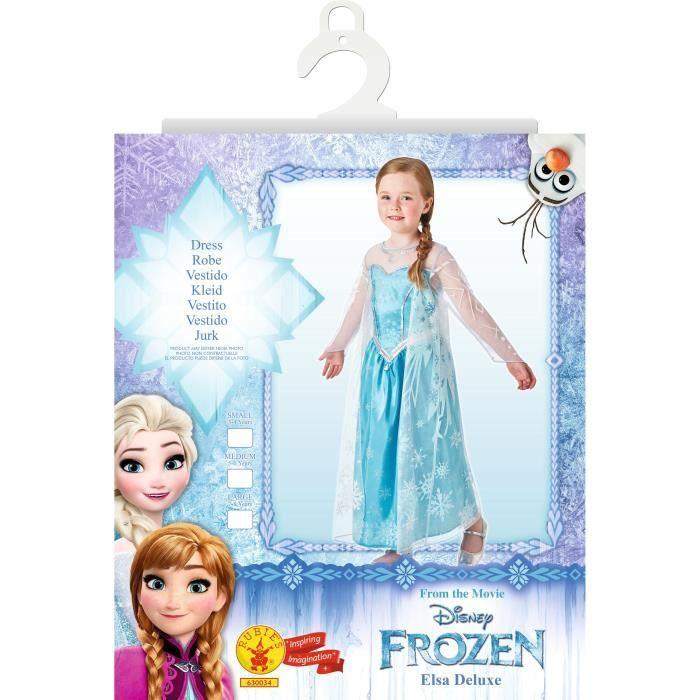 Déguisement de Luxe Elsa - La Reine des Neiges - Fille - Différentes tailles disponibles