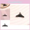 Black Unique Hanger Design Metal Brooch Pin Featuring Cute Cartoon Characters For Fashion Trendy