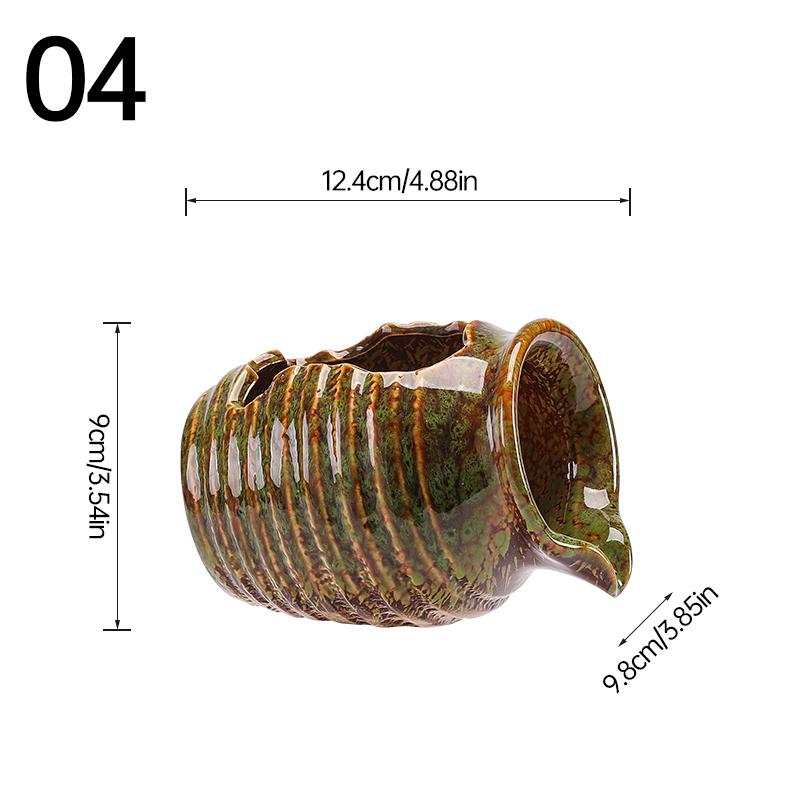 Circulating Water Clay Pot Waterfall Jar Courtyard Fountain Fish Tank Indoor Garden Decor Ceramic Jar Outdoor Ornament Landscape