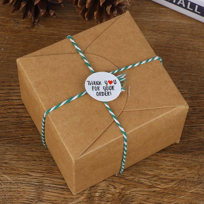 500Pcs/Roll Round Thank You For Your Order Sealing Stickers Gifts Bag Labels