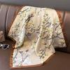 Neuer 70 * 70 cm quadratischer Schal im koreanischen Stil, Seidenschal, Ganzjahres-Sonnenschutzschal, Tasche binden, Stirnband, vielseitig