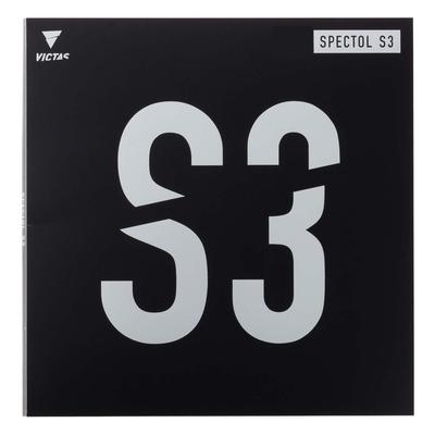 VICTAS Spectrum S3 Table Tennis Top Speedy High 210030 Rubber, Soft, Tension, Offensive, Red, 2.0,