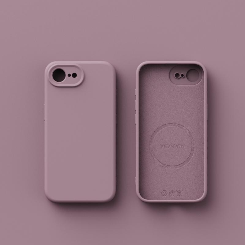 Magnetische Vloeibare Siliconen Telefoonhoesje Voor Voor Iphone 17E 17 Air 16E 16 Plus 1 14 13 12 Pro Max 17Pro Voor Matte Cover For iPhone 14