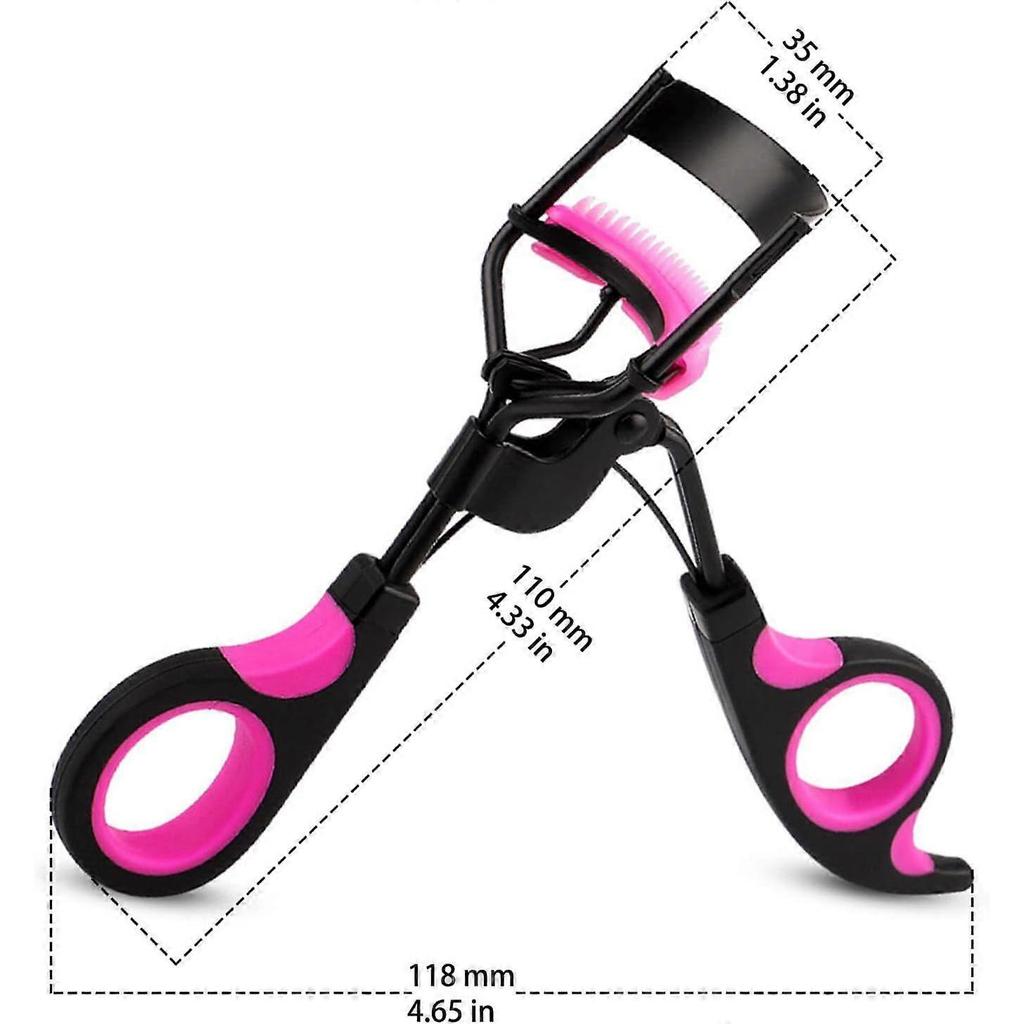 Eyelash Curlers with Comb Lash Curler with 5 Replacement Refills, 3 Combs, 10 Seconds Curl and Lifted Lashes Black and Purple