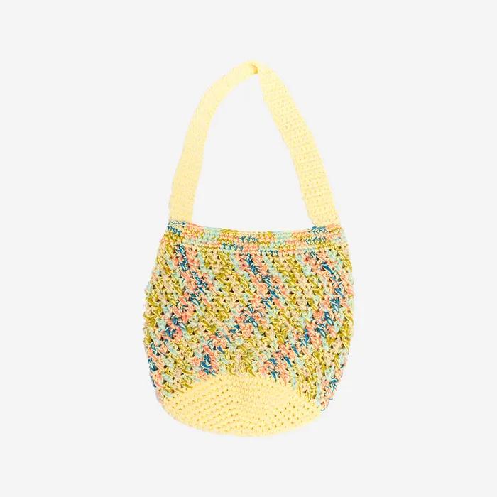 SUNSET KNITTING BASKET YELLOW