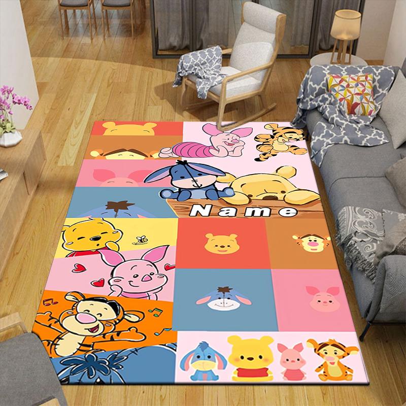 Custom 1Pc Pooh Friends Adventure Rug Office Carpet Indoor Outdoor Entrance Doormat Nonslip Soft And Comfortable Living Room D916366