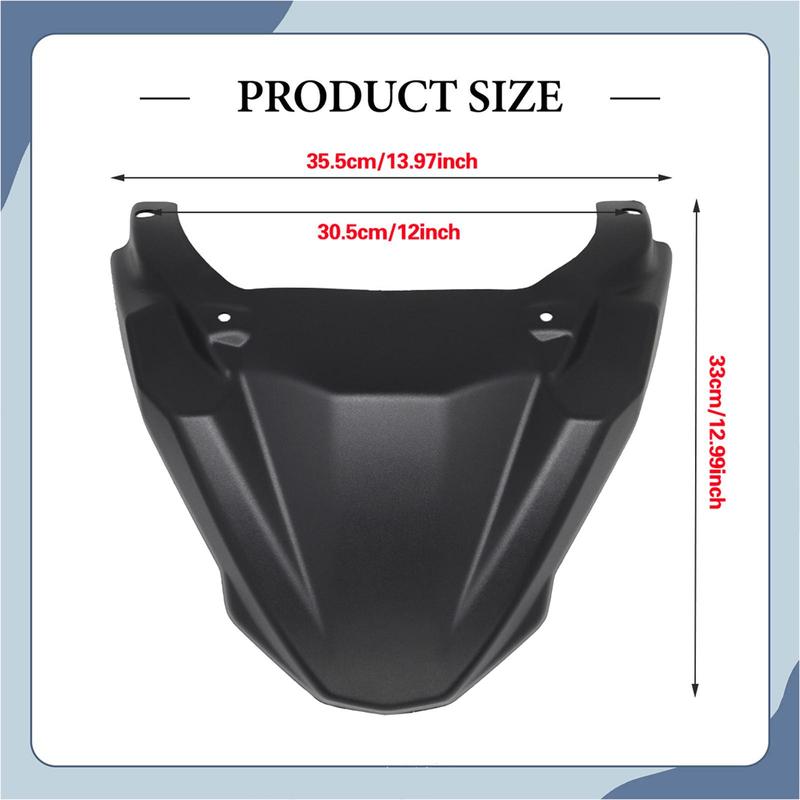 Front Fender Beak Extension Motorbike Styling Nose Decoration Wheel Cover Cowl for Tracer 900 GT MT-09 Tracer Black