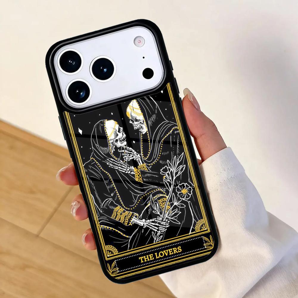 Tarot Card Mystery Death Phone Case For Apple iPhone 17 air 16 Pro Max 15 Pro Max 14 13 12 11 Mini Back Cover