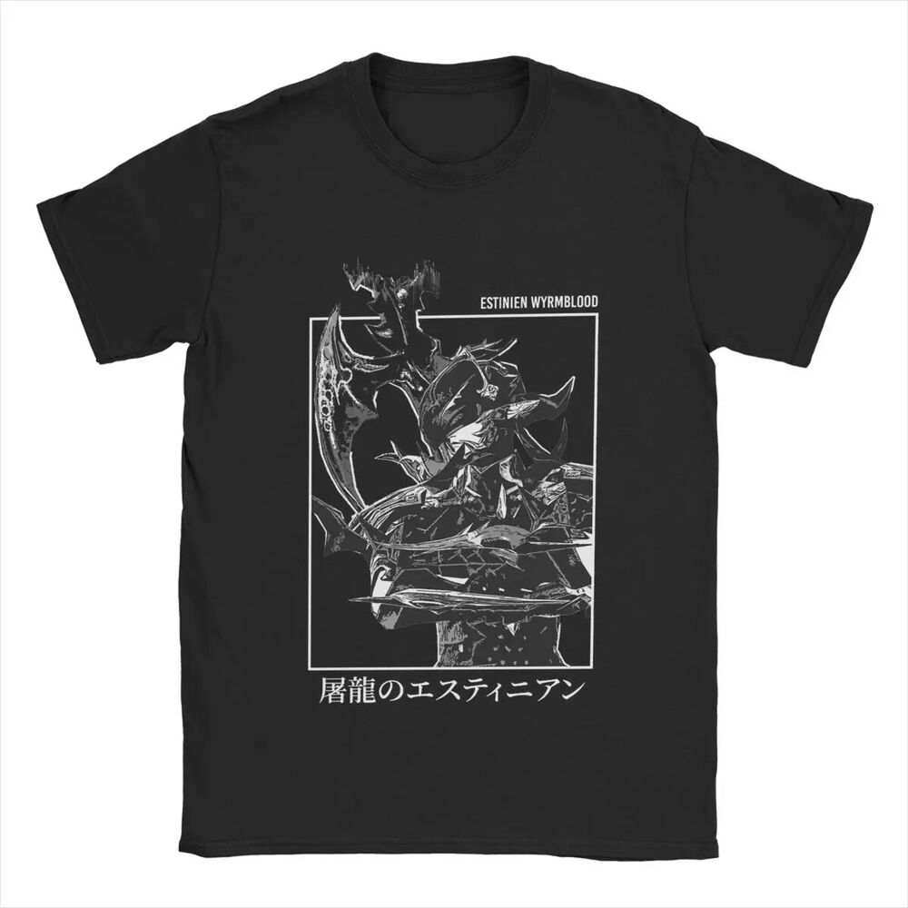 Men s Final Fantasy FFXIV Estinien Varlineau Wyrmblood Heavensward T Shirts Unisex T-Shirt XXXL