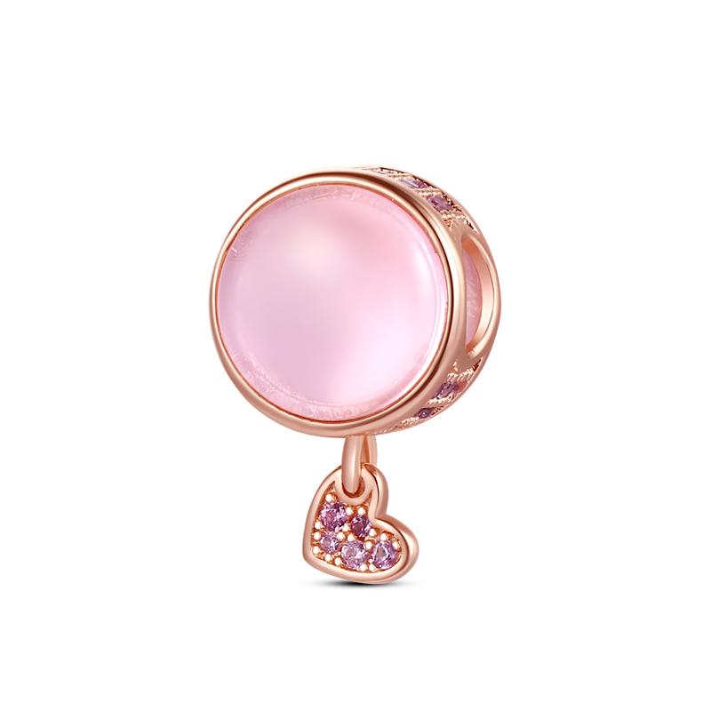 Pendentif en forme de cœur de la série rose, perles adaptées à la mode originale, Bracelet à breloques en argent Sterling 925 pour femmes, bricolage de bijoux fins, nouvelle collection