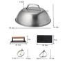 Cast Iron BBQ Steak Press & Pot Lid - Kitchen & Outdoor Grill Tool Set