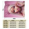 Nicki Minaj Blankets Fleece Printed Breathable Super Warm Throw Blankets for Home Travel Bedspreads