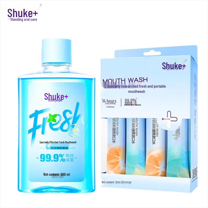 Saky Cool Mint Mouthwash with Portable Strips