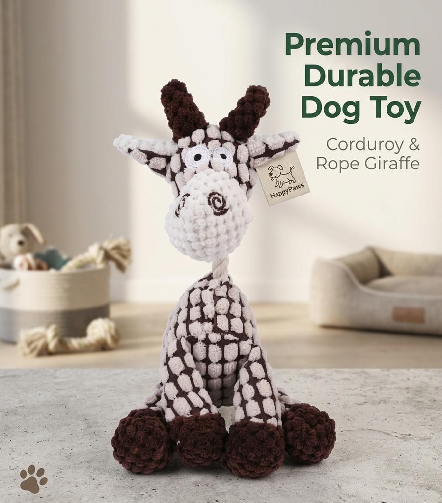 Buy 1 Get 1 FREE! Surprise Gift Durable Squeaky Plush Dog Chew Toy for Aggressive Chewers Interactive Teeth Cleaning Pet Toy