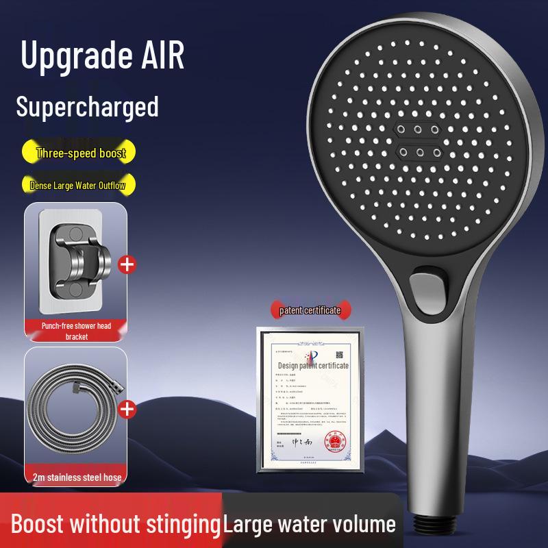 Ultra Pressurized Rain Shower Head with Built-in Water Heater for Enhanced Bathing Experience