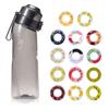 Tritan Water Bottle 650ml Leakproof Sports Cup With Straw Lid Carry Handle Gradient Design