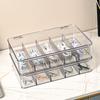 5 Compartments Glasses Storage Design Dustproof Eyewear Small Items Organizer Sunglasses Box Transparent Desktop Storage Box