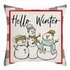 New Christmas Throw Pillow, Polyester Linen, Festive Dress Cushion, Bedroom Living Room Square Pillow, Cushion Pillow Case