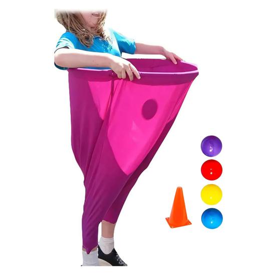 Bestemorbukser Hagespillsett for Voksne Store Bestemorbukser med Sprettball og Markørkegle Utendørs Feltkastespillsett for Lagstafett Familiesammenkomst