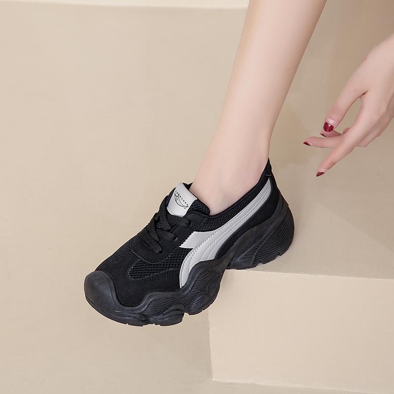 CRLAYDK Fashion Women's Walking Shoes Mesh Slip On Nurse Work Breathable Sneakers Platform Comfortable Loafers Casual Tennis