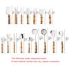 4/5/7-piece Cheese Knife Set Stainless Steel Silverware Set Bamboo Handle Utensils Hostess Serving Set for Buffet Home