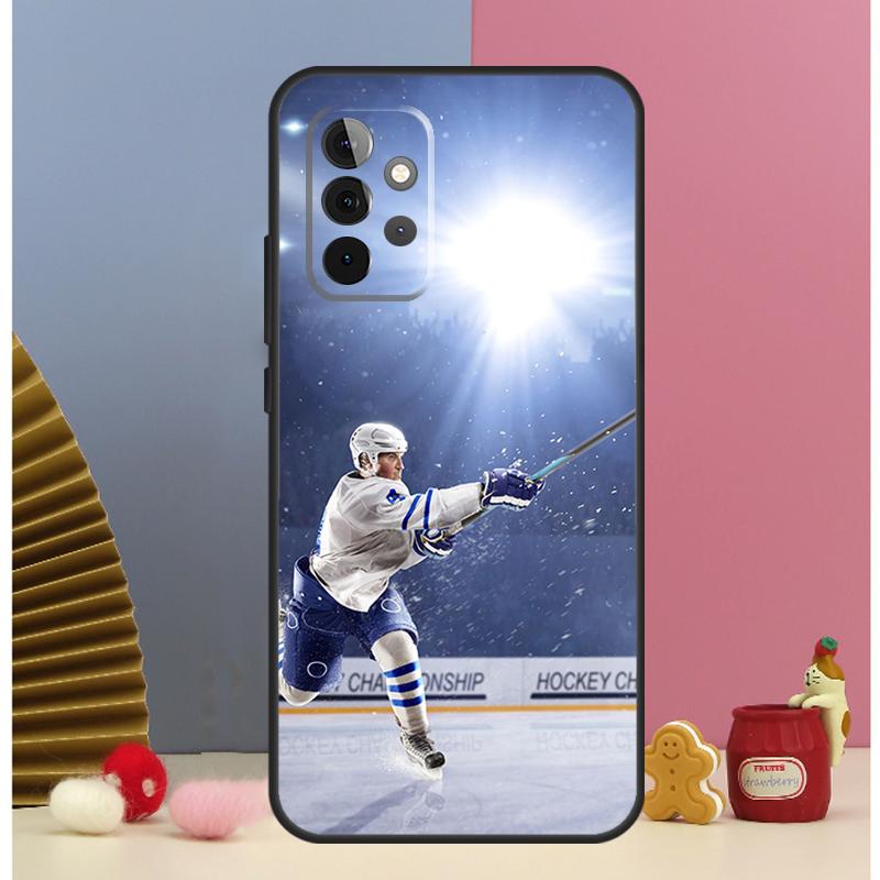 Ice Hockey Case For Samsung Galaxy A13 A33 A53 A32 A52 A22 A12 A15 A25 A71 A51 A14 A24 A34 A54 Cover