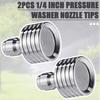 2Pcs Pressure Washer Nozzle Tips for Soft Wash Power Washer Shower Nozzle Car Washing Garden Watering Pressure Washer
